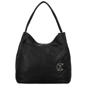 Trendy dámská koženková kabelka na rameno Nina, černá