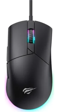 Havit MS1038 černá / Optická herní myš / 8000 DPI / RGB / USB-A / 6 tlačítek / 1.6 m (6939119045869)