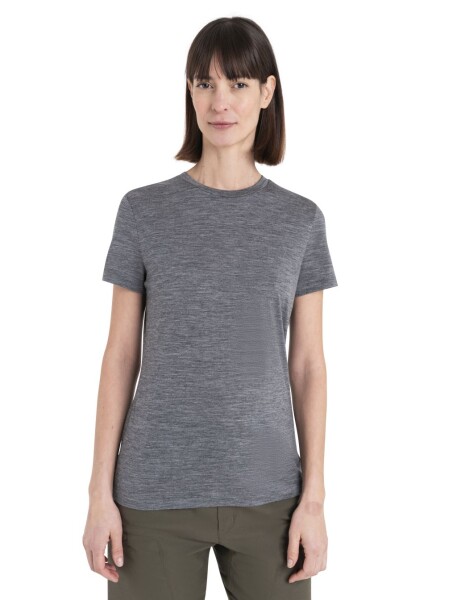 Dámské merino triko krátký rukáv ICEBREAKER Wmns 150 Tech Lite III SS Tee, Gritstone Heather-013 velikost: L