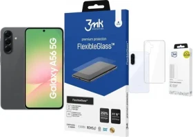 Samsung Galaxy A56 5G grafitová 128GB + FlexibleGlass + Clear Case / Smartphone / 8GB / 128GB