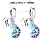 Elenys stříbrný přívěsek měnící barvu Chameleon