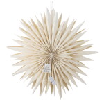 Bloomingville Závěsná svíticí hvězda Elijas White 50 cm, bílá barva, papír