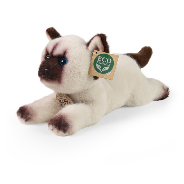 Plyšová kočka himalájská ležící 27 cm, ECO-FRIENDLY