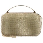 Třpytivá dámská plesová kabelka Moon Kaela, zlatá