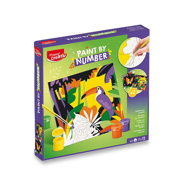 Maped Creativ Paint by Number sada tukan a motýl