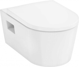 HANSGROHE - EluPura Original S Závěsné WC se sedátkem SoftClose, Rimless, AquaChannel Flush, bílá 60288450
