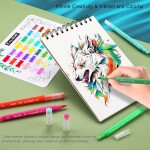 Kalour Kalour, KA-DTM036-PAPER, sada oboustranných popisovačů, 36 ks