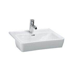 Laufen - Pro Umyvadlo polozápustné, 56x44 cm, 1 otvor pro baterii, bílá H8129610001041