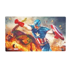 Hrací podložka Prime Playmat Magic: The Gathering Marvel Super Heroes - Captain America, Super-Soldier