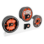 Mustang Puk Philadelphia Flyers NHL 3 Puck Podium Set