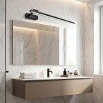 Koupelnové nástěnné LED svítidlo SWE036-1W 80cm BLACK OSW-20136