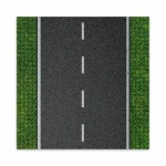 BRIXIES Plus 225.005 Designová podložka na stavění - rovná silnice 25,5 x 25,5 cm