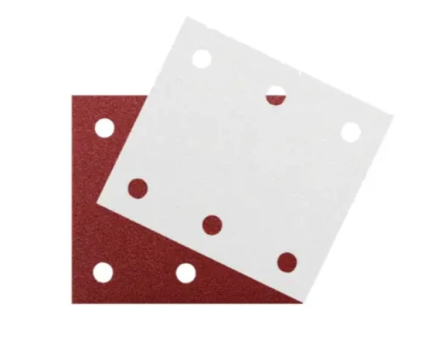 Makita P-15883 / Brusný papír na dřevo a kov / Zrnitost 60/100/150/180 a 2x 240 / Rozměry 102x114 mm / děrovaný / 10 ks (P-15883)