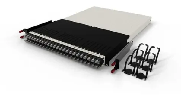 PatchBox One Cassette 30RU UTP černá / Organizér kabeláže do racku / 19" / 1U / PoE 802.3bt (PONE30UTPBK)