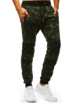 Zelené pánské camo Zelené tepláky Dstreet UX3495