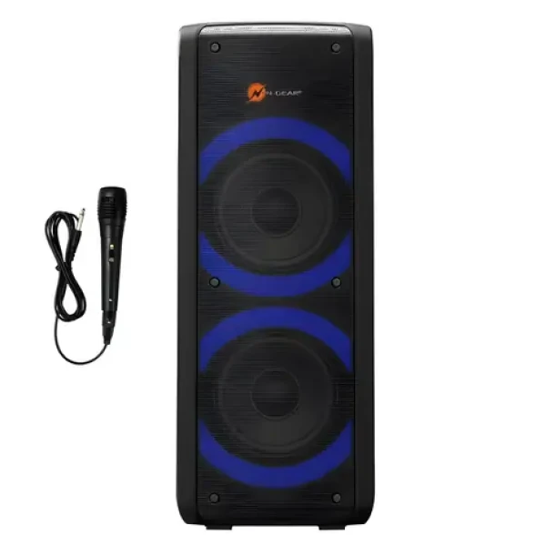N-GEAR Let's Go Party 72 / Přenosný párty reproduktor / Bluetooth / 450 W / Disco LED / Mikrofon (LGP72)