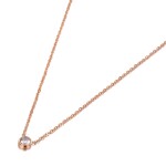 Ocelový náhrdelník Louise - chirurgická ocel, zirkon, Zlatá 41 cm + 5 cm (prodloužení)