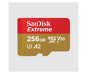 SanDisk micro SDXC karta 256GB Extreme (190 MB/s Class 10, UHS-I U3 V30) + adaptér EDF_493400