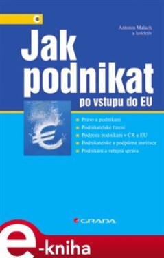 Jak podnikat po vstupu do EU - Antonín Malach e-kniha