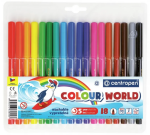 Centropen Popisovač COLOUR WORLD 7550 trojboký - sada 18 barev