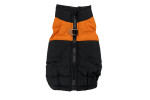 Rainy obleček pro psa na zip Barva: Černo-oranžová, Délka zad (cm): 69, Obvod hrudníku: 88 - 94 cm