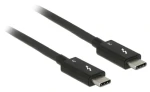 DeLock Thunderbolt 3 USB-C černá / Kabel / 0,5 m / 40 Gb/s / 100 W (84844)