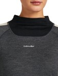 ICEBREAKER Wmns 200 Oasis+ LS High Neck, Black/Jet Hthr/Undyed/Cb (vzorek) velikost: S