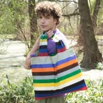 Skládací nákupní taška LOQI POUL GERNES Lottery Stripes