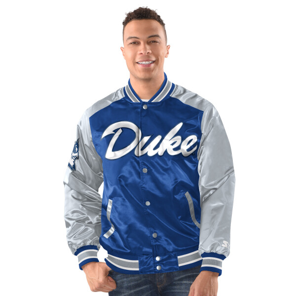 Starter Pánská bunda Duke Blue Devils NCAA Renegade Varsity Satin Jacket Velikost: M