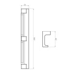 RAV Slezák - NIL - Koupelnový doplněk Věšáček trojitý, Zlatá - lesklá NLA0105Z NLA0105Z
