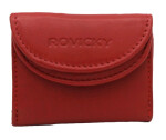 Mini dámská kožená peněženka Rovicky Cira, červená