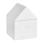 Räder Porcelánová dózička Small House, bílá barva, porcelán,