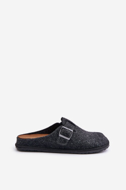 Pohodlné Pánské Pantofle S Přezkou Inblu Grafitové SI000019 42