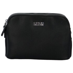 Pevná malá dámská koženková crossbody Rompo, černá