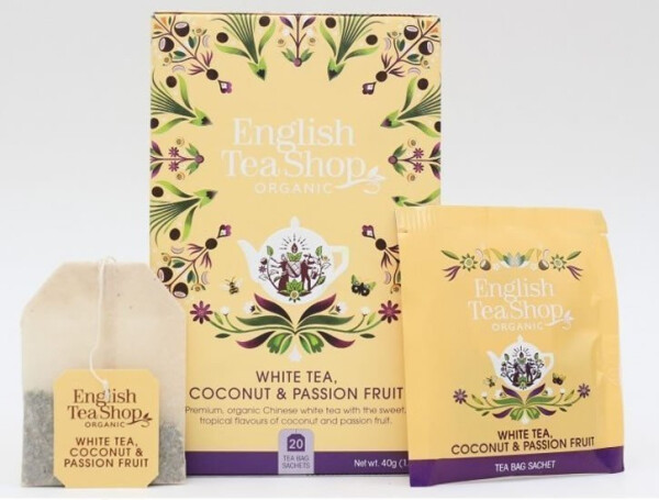 English Tea Shop Čaj bílý Kokos, Passion Fruit 20 sáčků