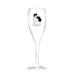 Personalizovaná nerozbitná prosecco sklenice - pár v objetí