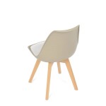 Židle jídelní, cappuccino plast, CT-X7055 CAP