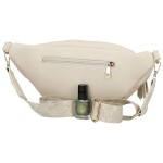 Trendy dámská koženková ledvinka Ebina, béžová