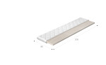 Topper z latexu na matraci Rozměr: 90 x 200 cm, Potah: Hypoalergenní potah