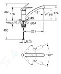 GROHE - StartEco Dřezová baterie, chrom 31685000