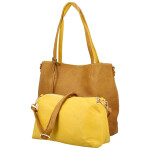 Módní koženkový set kabelek Maricela, hnědý