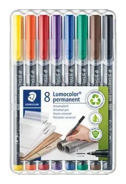 Staedtler Lumocolor permanent F / Popisovač / sada 8 ks / 8 barev / stopa 0,6 mm (318 WP8)