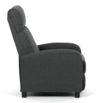 Polohovací křeslo, šedá, látka, TV-W3397 GREY2