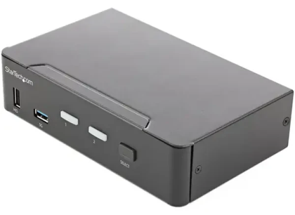 StarTech 2-portový HDMI KVM switch / KVM přepínač / 4K 60Hz HDR / HDMI 2.0 / 2x USB 3.0 Hub (SV231HU34K6)