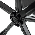 Kancelářské křeslo, šedá látka, kovový kříž