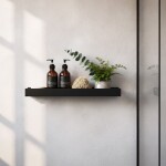 REA - Police do koupelny SF04 60cm black matt REA-06004