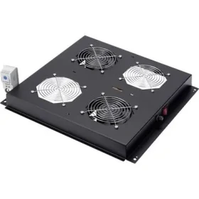 DIGITUS 19" černá / Větrací jednotka / 2 ventilátory / termostat / pro Unique, Dynamic (DN-19 FAN-2-B-N)