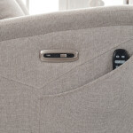 Polohovací křeslo, elektrické zabudované ovládání, béžová, látka, TV-929 CRM2