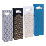 DONAU HOME dárková taška - Elegant II, s výsekem, na 1 láhev, mix motivů - 12ks