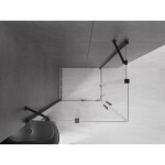 MEXEN/S - Velar Duo čtvercový sprchový kout 90 x 80, transparent, černá 871-090-080-02-70